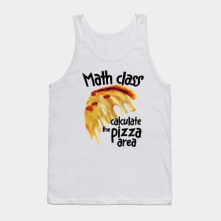 Math Class pizza Tank Top